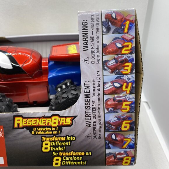 The Amazing Spider-Man Regener8’rs 8 Vehicles In 1 Toy Vehicle Car Marvel - Picture 5 of 16